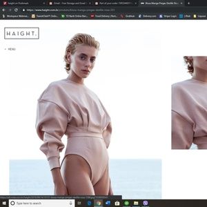 HAIGHT Blusa Manga Pregas 2019 collection